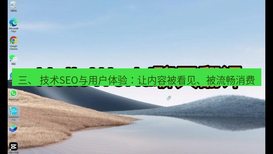 helloworld翻译官网 三、 技术SEO与用户体验：让内容被看见、被流畅消费