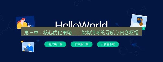 helloworld翻译官网 第三章：核心优化策略二：架构清晰的导航与内容枢纽