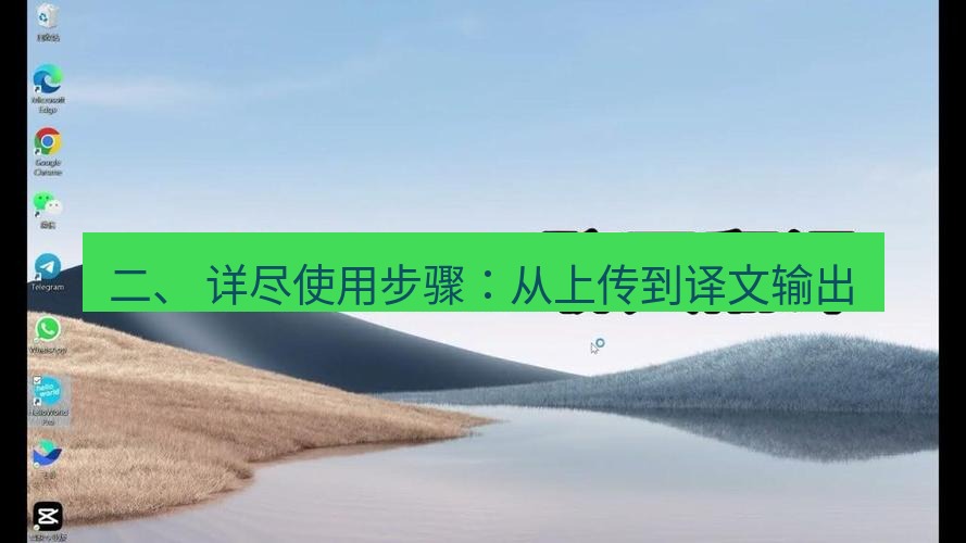 helloworld翻译官网 二、 详尽使用步骤：从上传到译文输出