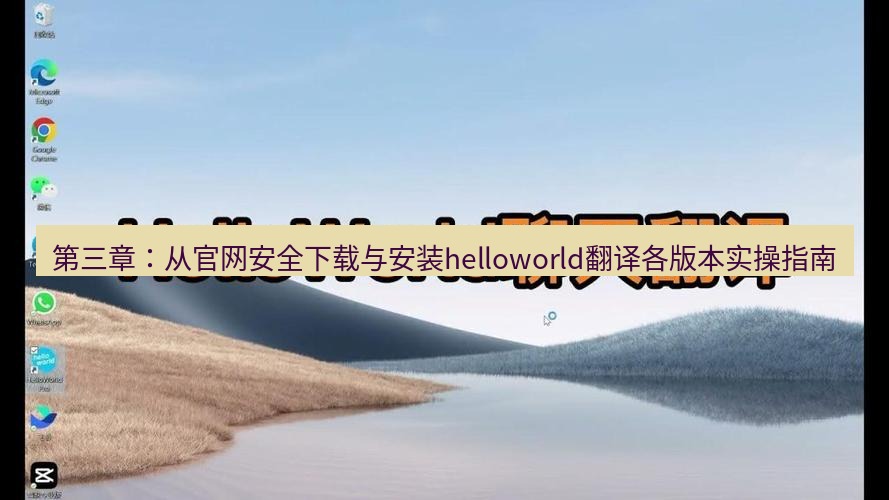 helloworld翻译官网 第三章：从官网安全下载与安装helloworld翻译各版本实操指南