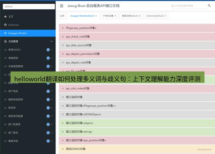 helloworld翻译官网 helloworld翻译如何处理多义词与歧义句：上下文理解能力深度评测