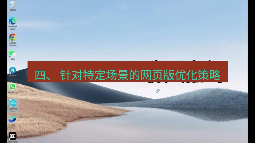 helloworld翻译官网 四、 针对特定场景的网页版优化策略