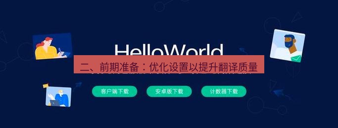 helloworld翻译官网 二、前期准备：优化设置以提升翻译质量