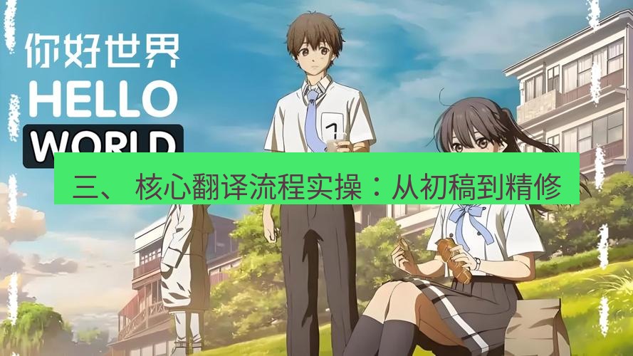 helloworld翻译官网 三、 核心翻译流程实操：从初稿到精修