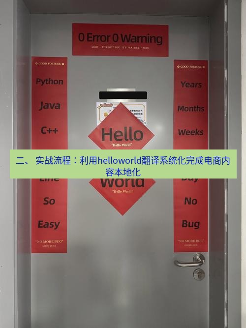 helloworld翻译官网 二、 实战流程：利用helloworld翻译系统化完成电商内容本地化